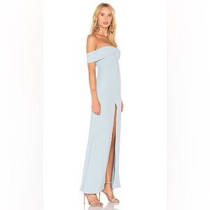 NEW Lovers Friends Danica Blue Maxi Gown Dress